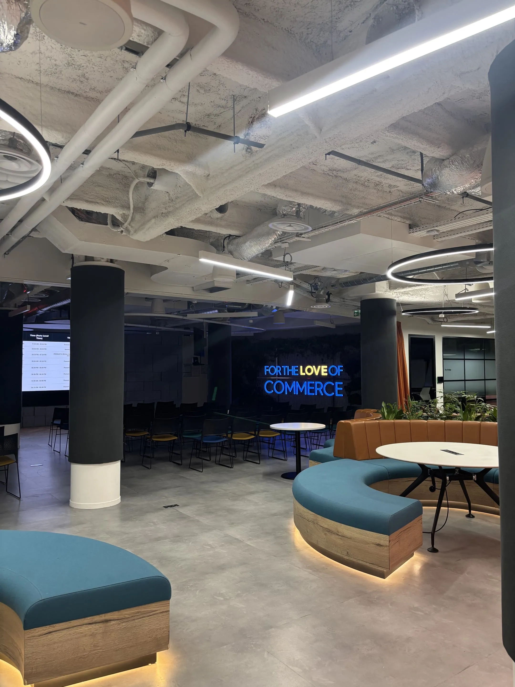 L'espace Innovation Hub en cours d'aménagement